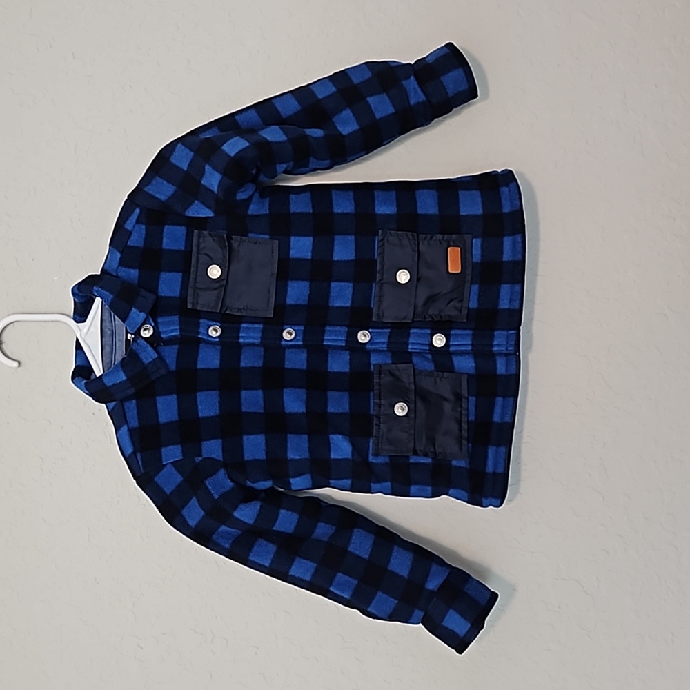 7 for all Mankind Boys heavyweight plaid jacket, size ?medium